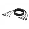 Cable combo Belkin Secure KVM - Cable de vídeo / USB / audio - conforme a TAA - USB, minijack, HDMI (M)