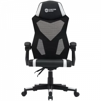 Silla gaming CANYON Flow MCH01 malla negro blanco