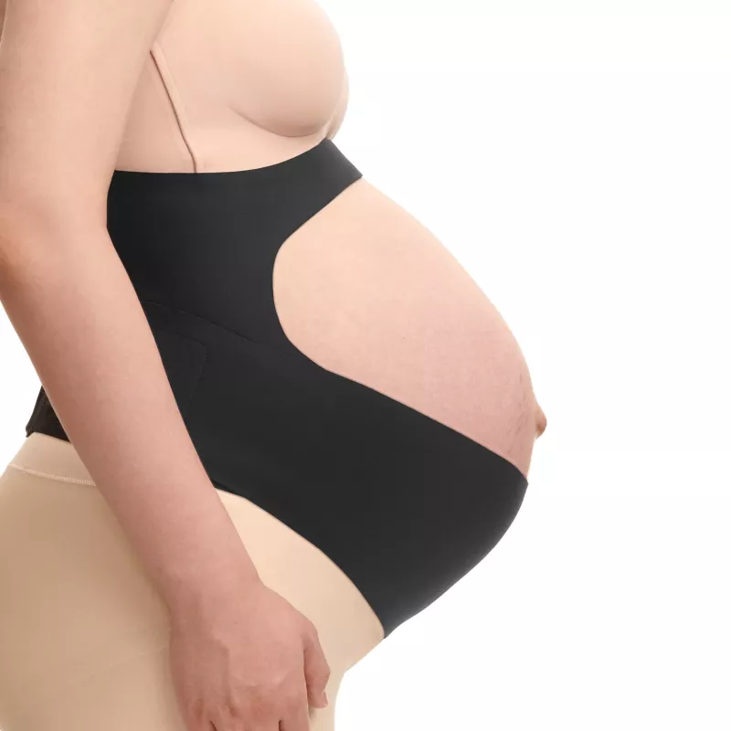Momcozy Faja de embarazo, negra, L