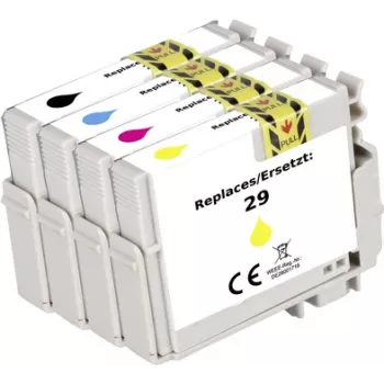Renkforce pack combinado de tintas compatible sustituto Epson T2986 (C13T298640) negro, cian, magenta, amarillo RF-5705460 (RF-5705460)