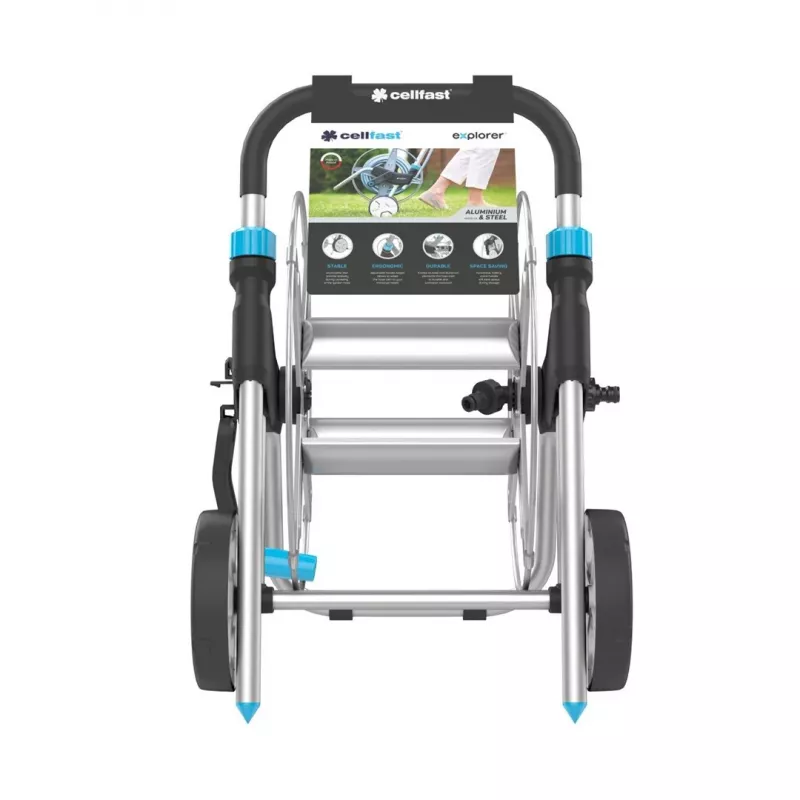 Carro portamangueras metálico Cellfast EXPLORER 60 m 1/2