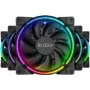 Ventilador para carcasa PCCOOLER de 120mm CORONA-FRGB-5I1, 1000–2000 rpm, iluminación ARGB