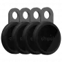 Chipolo LOOP pack de 4 Rastreador Bluetooth recargable Charcoal compatible con Apple Find My