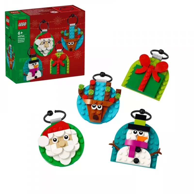 Bricks Iconic 40744 surtido de adornos navideños