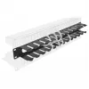 Panel de gestión de cables DeLOCK 19 pulgadas 66550 negro 1HE