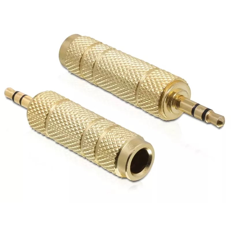Adaptador de cable DeLOCK 65360 3,5 mm a 6,35 mm Oro