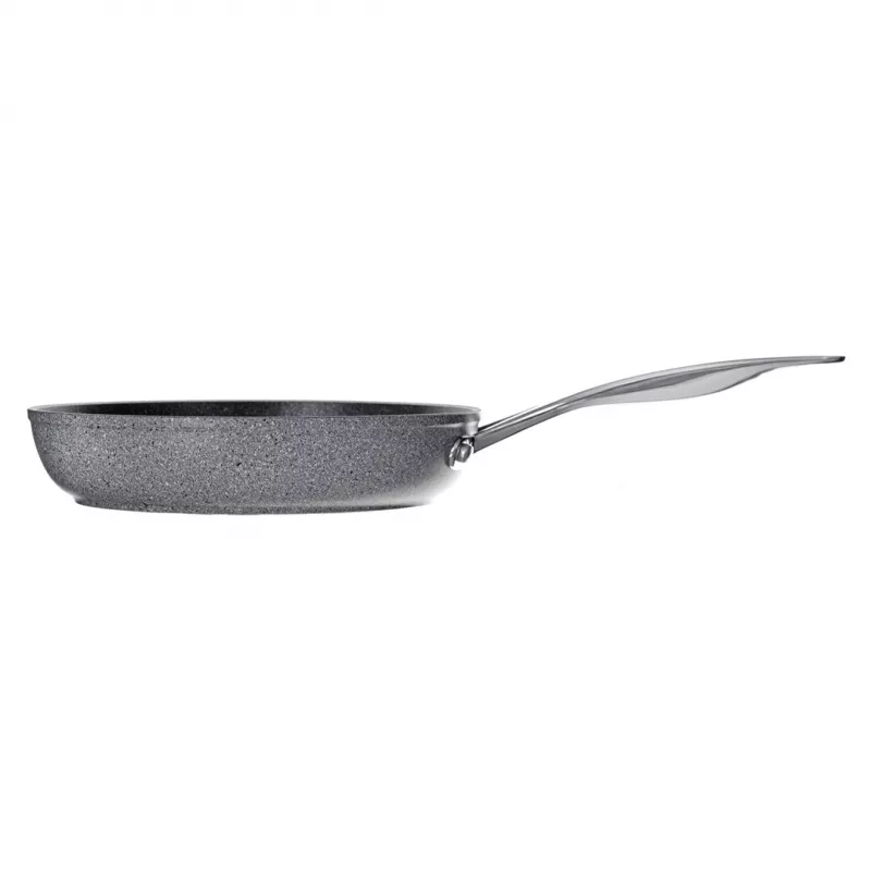 Sartén Ballarini Salina 28 cm, aluminio, grosor de pared 4,5 mm, fondo 5 mm, recubrimiento antiadherente de granito (6 capas)
