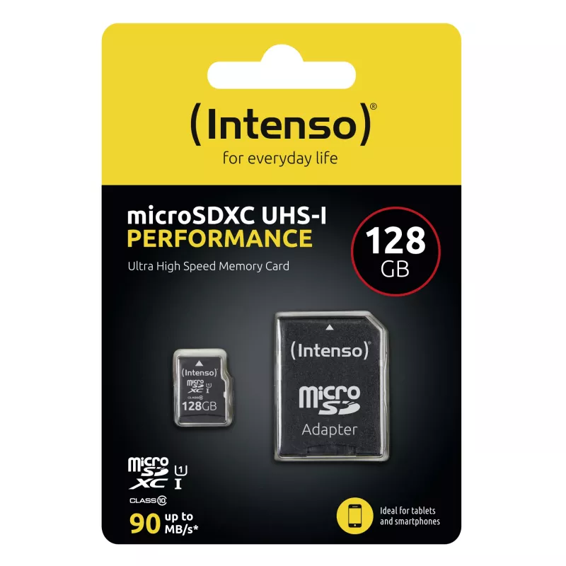 Tarjeta de memoria Intenso 128 GB MicroSD UHS-I Clase 10 3424491