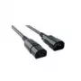 Cable de alimentación Bachmann 356.119 negro 0,5 m C14 C13
