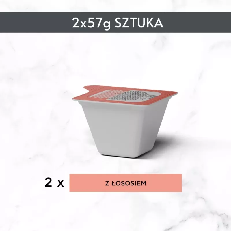 Comida húmeda para gatos Purina Nestlé Gourmet Revelations trozos en gelatina con salmón 2x57 g, adult, alimento completo