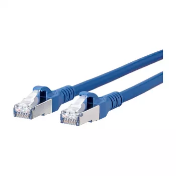 METZ CONNECT Cable de parcheo S/FTP Cat.6A Azul 1,0 m
