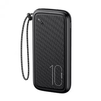 Batería externa portátil USAMS PB56 10000 mAh 2x USB / USB-C / MicroUSB carga rápida