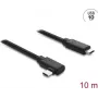 Cable óptico activo DELOCK USB Type-C 10 Gbit/s, conector en ángulo macho a macho, 10 m (modelo 87242)