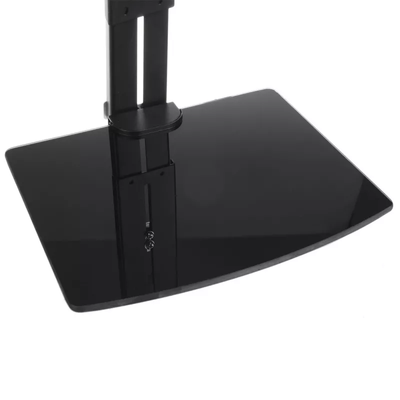 Soporte de pared para TV MACLEAN MC-451 con balda y ajuste de inclinación, VESA 75x75–200x200 mm, hasta 20 kg, para pantallas de 15 inch–42 inch