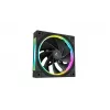 DeepCool FL12R 3-in-1 ventiladores de caja de 120 mm (3 uds.), Reverse, PWM de 4 pines, 500-2150 rpm, FDB, negros