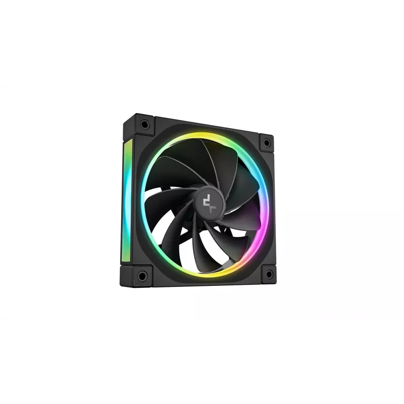 DeepCool FL12R 3-in-1 ventiladores de caja de 120 mm (3 uds.), Reverse, PWM de 4 pines, 500-2150 rpm, FDB, negros