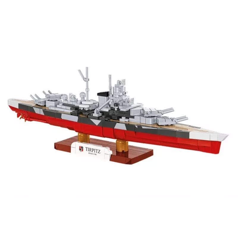 Set de construcción Cobi acorazado Tirpitz modelo con 593 piezas, a escala y con características de exhibición