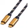 Cable ROLINE GOLD USB4 Gen3x2 40 Gbit/s C-C ST/ST 100 W 2 m – cable – digital/datos (11.02.9039)