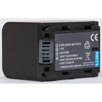 Batería Extra Digital NP-FV70 7,2V 2000mAh para videocámaras y dispositivos compatibles