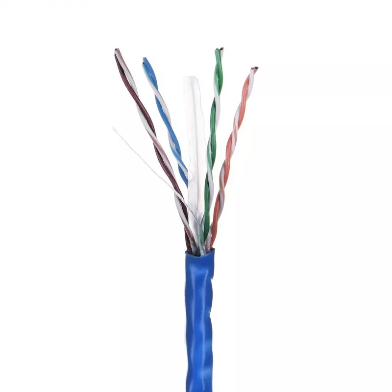 Cable de red LANBERG U/UTP Cat6 LCU6-10CC-0305-B 305 m, conductor CCA, 23 AWG, azul