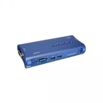 TRENDnet TK 407K - Switch KVM - USB - 4 puertos KVM - 1 usuario local - sobremesa (TK-407K)