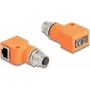 DeLOCK 60668 adaptador de cable M12 RJ45 naranja con baño de oro