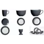 Plato de postre ritzenhoff & breker DOPPIO ANTHRAZIT 205 mm porcelana pack de 6