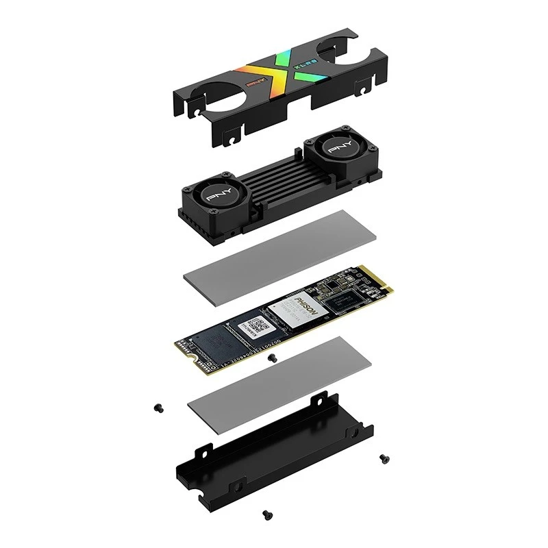 PNY XLR8 CS3150 1 TB M.2 2280 NVMe unidad SSD, PCIe 5.0, con disipador