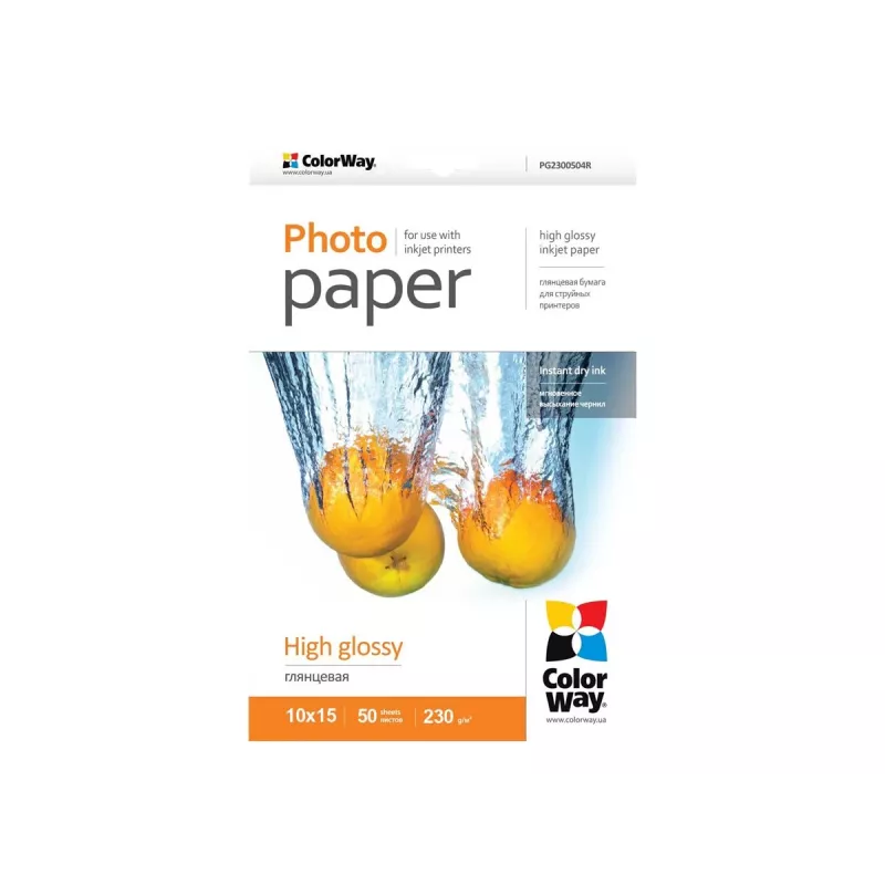 Papel fotográfico brillante Colorway PG2300504R