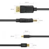 Cable miniDisplayPort/DisplayPort M/M 2 m; Y-C611BK