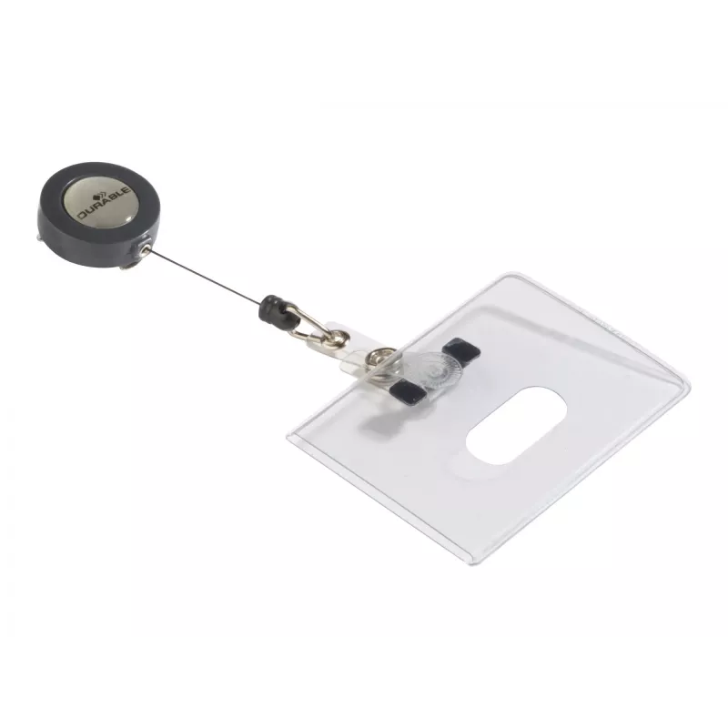Durable 8016 portacarnés horizontal transparente 10 uds.