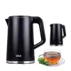 Hervidor de agua IDEAL 1,7 l, carcasa de acero, potencia 1500 W, negro
