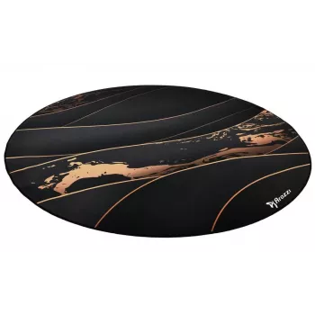 Alfombrilla protectora Arozzi Zona Round Floor Pad – Negro/Oro, alfombrilla protectora redonda para suelos