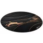 Alfombrilla protectora Arozzi Zona Round Floor Pad – Negro/Oro, alfombrilla protectora redonda para suelos