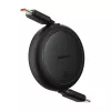 Cable USB-C a USB-C Baseus Free2Pull Mini, 60 W, 1 m, (negro)