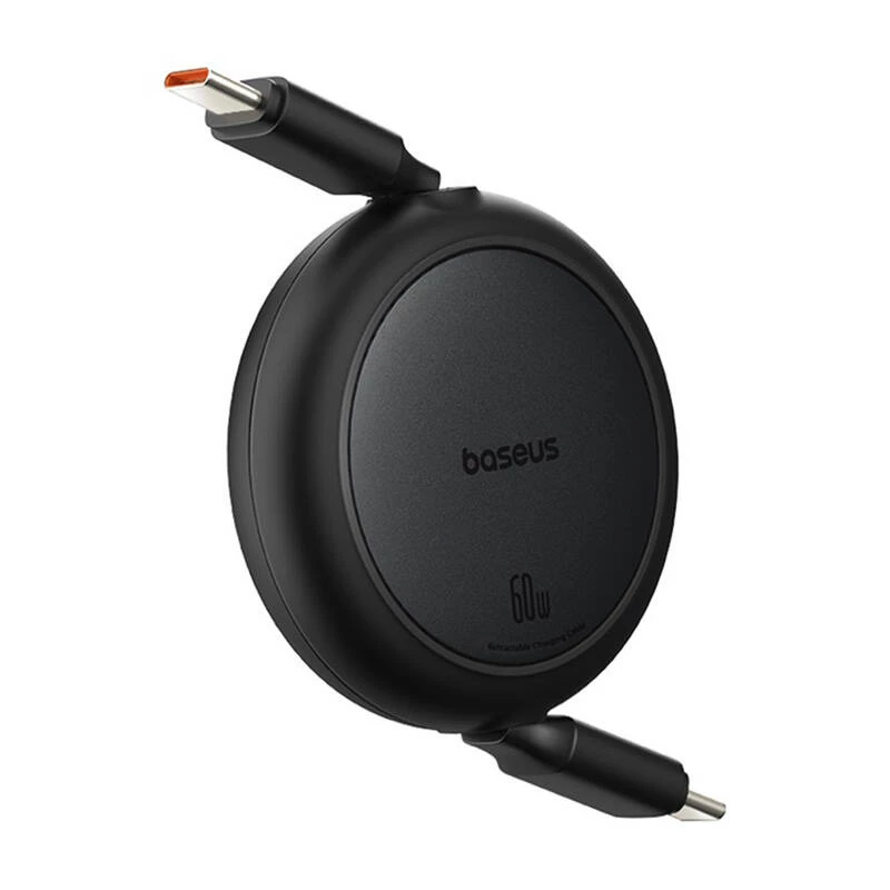 Cable USB-C a USB-C Baseus Free2Pull Mini, 60 W, 1 m, (negro)