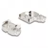 DeLOCK 67023 carcasa D-Sub para conector macho / hembra de 9 pines, acodada 90°, aleación de zinc