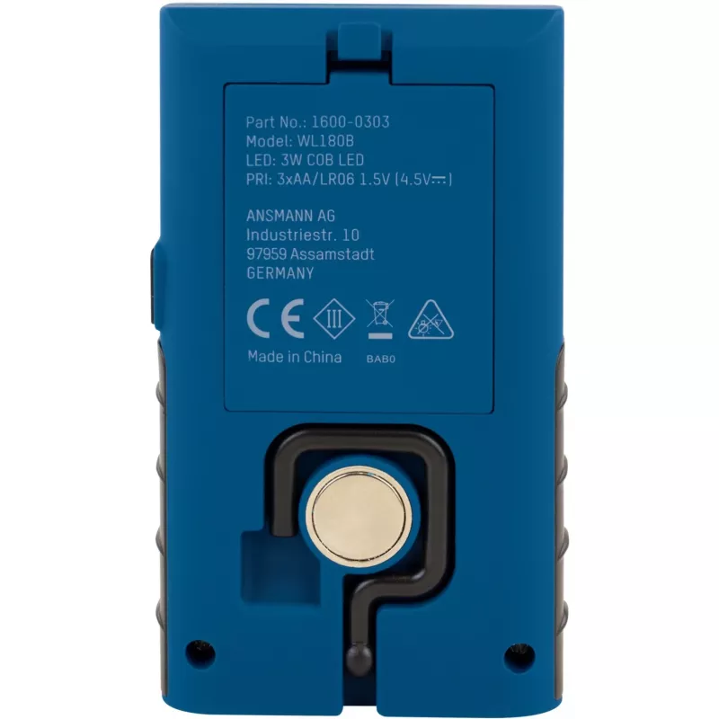 Lámpara de trabajo ANSMANN WL180B con portabrocas, azul