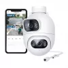 Imilab EC6 Dual cámara de seguridad WiFi para exteriores, blanca