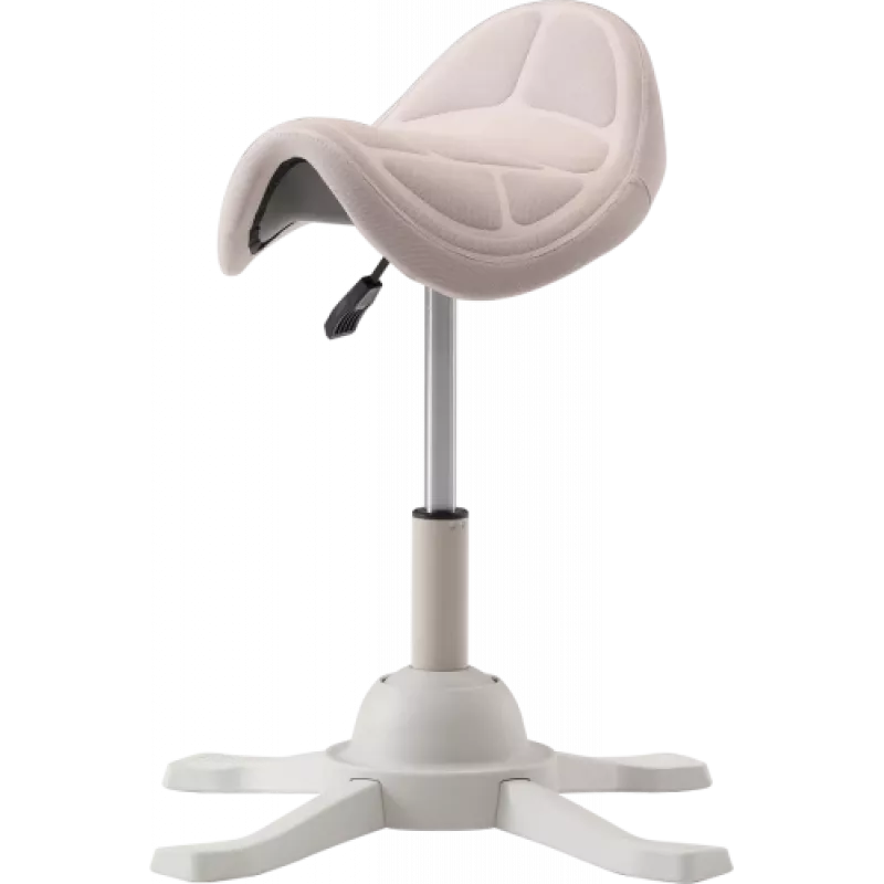 Asiento ergonómico de equilibrio Up Up Toronto blanco, tejido marfil, pistón de gas más largo