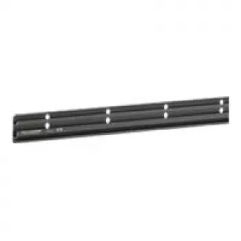 Canaleta de zócalo Hager Tehalit SL, parte inferior SL20055, altura: 55mm, con dos labios blandos PVC rígido, negro, longitud: 2000mm (SL200551)
