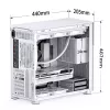 Carcasa de PC Jonsbo D41 STD Midi Tower blanca