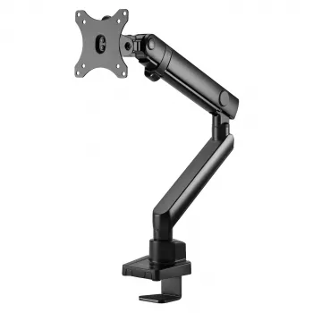 Brazo para monitor SILVERSTONE SST-ARM13 — soporte individual ajustable en altura compatible con VESA, Plateado