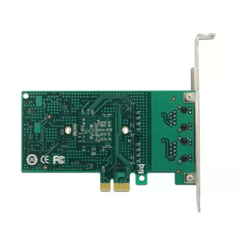 Delock Tarjeta PCIe 2x Gigabit LAN Adaptador de red