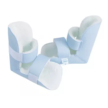 Protector de talones TIMAGO SVP 2413, terciopelo, talla única, cierre de velcro, blanco, pack de 2