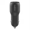 Cargador de coche doble USB-A 12W x2 negro