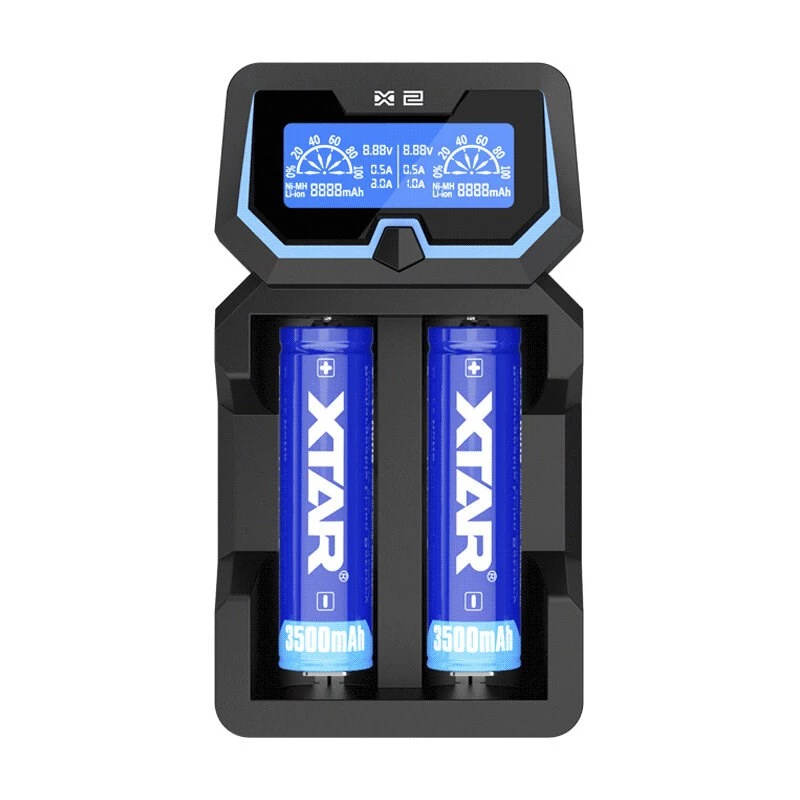 Cargador XTAR X2 para Li-Ion 18650