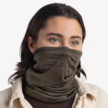 Braga de cuello Buff 113010.843.10.00 marrón unisex lana 700×245 mm, 47 g, UPF, transpirable