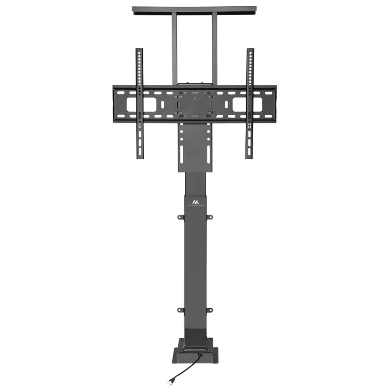 Maclean MC-866 elevador eléctrico de TV para 37-65 pulgadas (94-165,1 cm), mando a distancia, VESA hasta 600×400, máx. 50 kg, negro