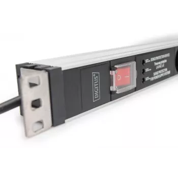 Regleta de enchufes Digitus DN-95433 5 tomas de seguridad con cable de 2 m